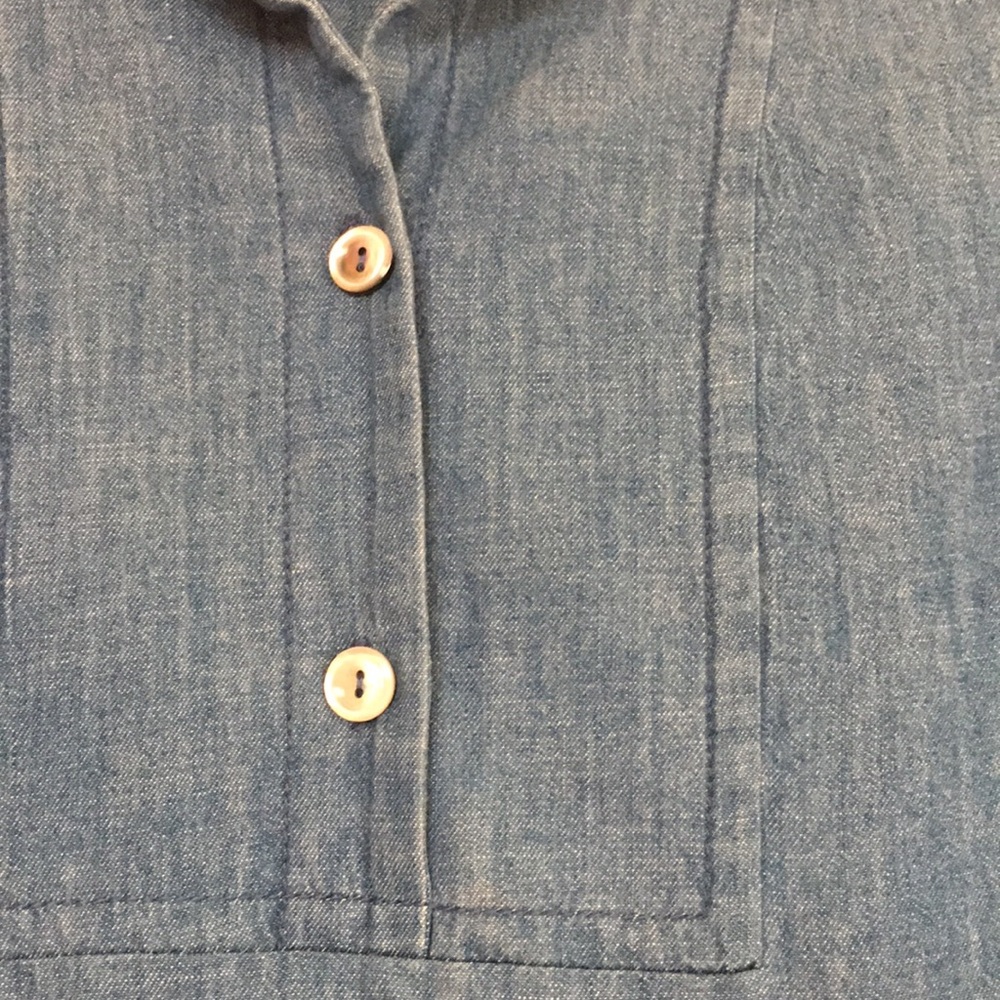 A.P.C. Mandarin Collar Chambray Dress. Size 36. - Picture 7 of 9